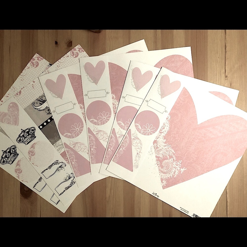 heidi swapp Cardstock Pages - Romance, 12x12